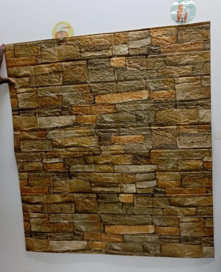 3D Tile Shaped Wallpaper