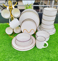 24Pcs Gold Rimmed Dinner Sets